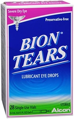 Bion Tears Lubricant Eye Drops (Капли) Single Use Vials - 28 ct, Pack of 6 Bion Tears