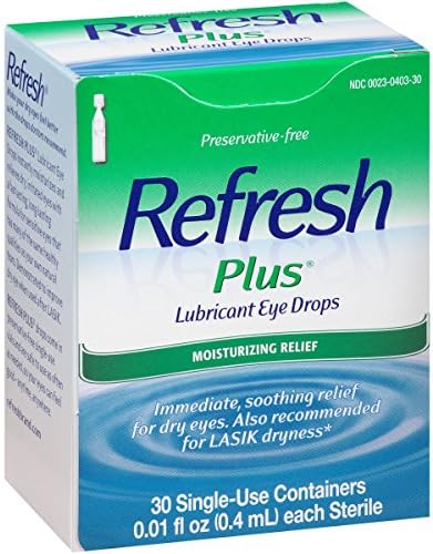 Refresh Refresh Plus Lubricant Eye Drops (Капли) Single-Use Containers, 30 ct (Pack of 2) Refresh