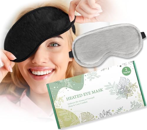 Маска для сна MUSICOZY FSA/HSA Eligible Heated Eye Mask, Dry Eye Mask, Weighted Eye Mask, Warm Compress for Dry Eye, Moist Heat Eye Mask with Flaxseed Cassia Seed, Eye Compress Moist Heat for Men Women Gift MUSICOZY