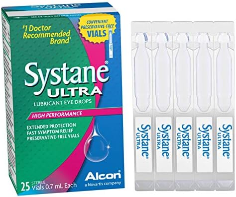 Systane Ultra Lubricant Eye Drops (Капли) 0.7 mL vials 25 ea (Pack of 2) Systane