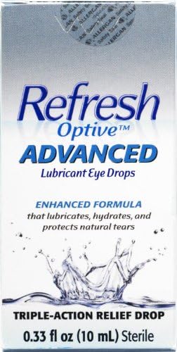 Refresh Optive Advanced Lubricant Eye Drops (Капли) 0.33 OZ (PACK OF 3) Refresh