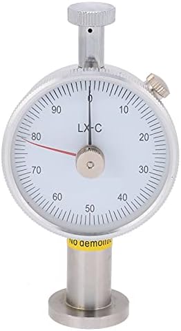 Eujgoov Hardness Tester LX-C-2 Shore Type Hardness Gauge Pointer Durometer for Testing Plastic and Rubbers Eujgoov