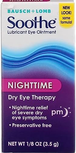 Bausch & Lomb Soothe Lubricant Eye Ointment (Мазь) Night Time 3.50 g (Pack of 3) Bausch + Lomb