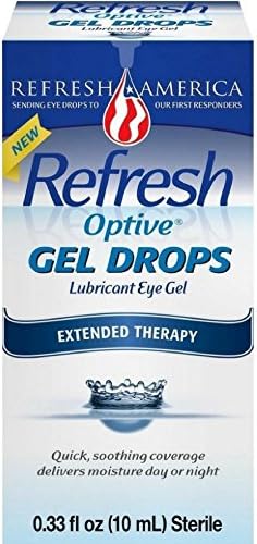 REFRESH Optive Gel (Гель) Drops (Капли) Lubricant Eye Gel 0.33 oz (Унции) (Pack of 5) Refresh