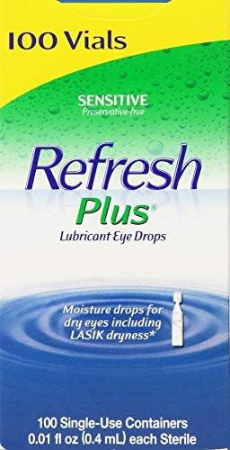 Allergan Refresh Plus Lubricant Eye Drops (Капли) Single-Use Vials (Одноразовые флаконы) 1Pack (100 ct ) klk#Gskx Refresh