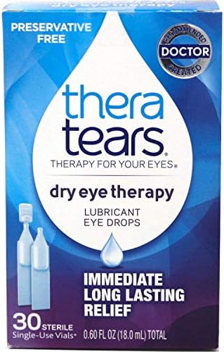 TheraTears Dry Eye Therapy Lubricant Eye Drops (Капли) Single-Use 30 Each (Pack of 6) TheraTears