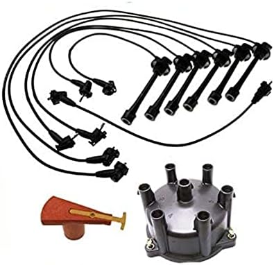 New Ignition Wires SparkPlugs Distributor Cap Rotor Replacement Part For Toyota Landcruiser 93-97 Mac Auto Parts