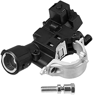 Motoforti Ignition Lock Housing, Ignition Switch Lock Cylinder, for Ford Escape 2008-2010, ABS Metal, with Bolt, NO.9L8Z3511A, Black Silver Tone, 1 Set Motoforti