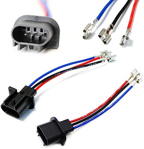 iJDMTOY H13/9008 to 9007/9004 or 9003/H4 Giboshi Terminal Polarity Adjustable Conversion Adapter Wiring Kit Compatible with Automtive Driving Light, Running/DRL, Fog Light, Retrofit, Off-Road Lighting IJDMTOY