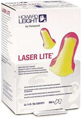 50 Pairs Howard Leight LL-1 Laser Lite Uncorded Ear Plugs in Polybag NRR 32 - Individually packed in Pairs in sealed plastic bag HOWARD LEIGHT