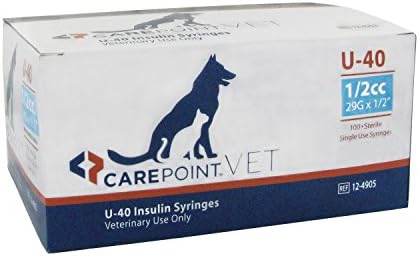 U-40 Pet Syringe 29G 1/2cc 1/2" 100/bx CarePoint VET