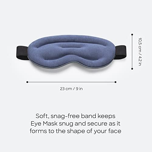 Ostrichpillow Hot & Cold Eye Mask - Clay Beads Hot Cold and Compression Therapy for Dark Circles, Eye Bags, Dry Eyes, Headaches, Migraines - Velcro Closure 2 Protective Bags Included OSTRICH PILLOW