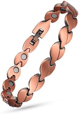 MagVIVACE Copper Anklet for Women, Magnetic Ankle Bracelet Jewelry with 3500 Gauss Magnets MagVIVACE