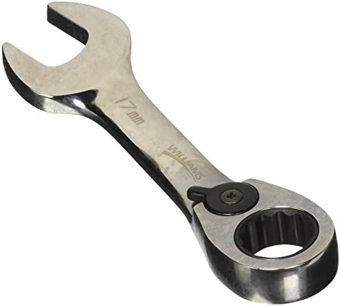 Williams 1217MRCS 17mm Stubby Reversible Ratcheting Comb Wrench, 12 Point Williams