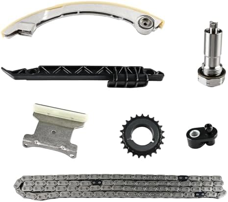 WATERWICH Engine Timing Chain Kit Compatible with Buick Chevrolet GMC Oldsmobile Pontiac Saab Saturn Malibu Replacement for 9-4201SA 94201SA 12635048 24461834 Waterwich