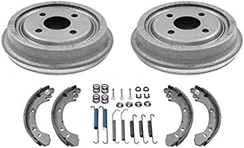 For 1991-2002 Saturn SC SL SW Rear Brake Drums & Shoes with Brake Springs 4pc Mac