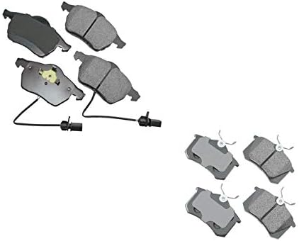 Комплект передних тормозных колодок и роторов для Volkswagen Passat 1.8T 2002-2005, 2 ротора и 4 колодки MAC