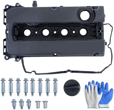 Engine Valve Cover 55564395 Compatible with Chevy Cruze 2010-2016 Sonic 2012-2018 Trax 2013-2020 Aveo 2009-2011 Aveo5 2009-2011 L4 1.6L 1.8L 55558673 w/Bolts & Caps Everestway