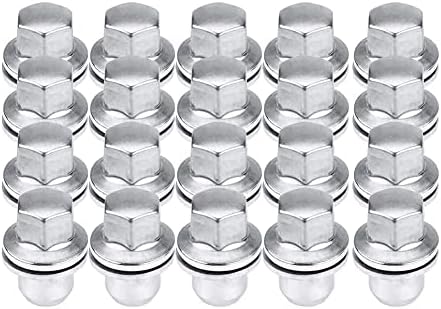 20Pcs Car Wheel Nuts Stainless Steel Wheel Nut Silver for Land Rover Discovery 3 4 5 Sport LR068126 Aramox