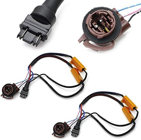 iJDMTOY Hyper Flash/Bulb Out Error Fix Wiring Adapters Compatible with 3157 3057 3155 3357 3457 4157 LED Bulbs Turn Signal or Tail Brake Lights IJDMTOY