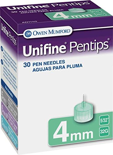 Owen Mumford Unifine Pentips (6mm X 31G), 30 Count Unifine