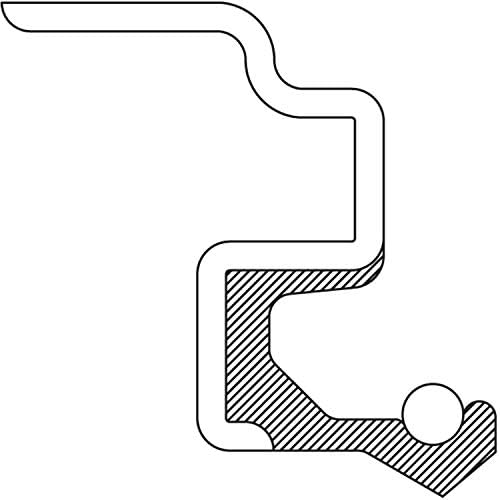 Сальник колеса 710569, диапазон температур -40°С до 107°С, нитрил, однолиповый National