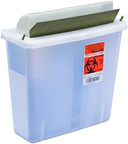 PT# 85121 PT# # 85121- Container Sharps in-Room Mailbox Style Lid Clear 5qt Ea by, Kendall Company COVIDIEN