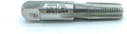 Jarvis 1/8-27 NPT High Speed Steel, Standard Tapered Pipe Tap, Package of 1 [G127036-1] Jarvis Cutting Tools