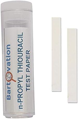 N-Propylthiouracil Test Paper for Genetic Taste Testing [100 strips] Bartovation