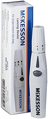 McKesson Lancing Device Needle - Lancing Device for Testing with Multiple Depth Settings, Blood Sugar Testing Supplies, 1 per Box, 1 Count, 1 Pack Mckesson