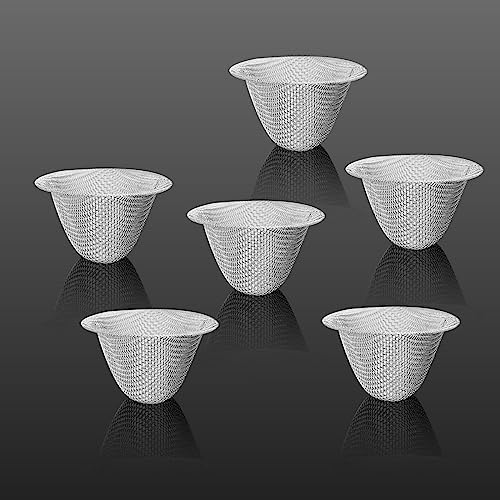 30 Pcs Stainless Steel Bowl Screen Filters: Adjustable Size, Conical Design, With Metal Storage Box Fyjbnh