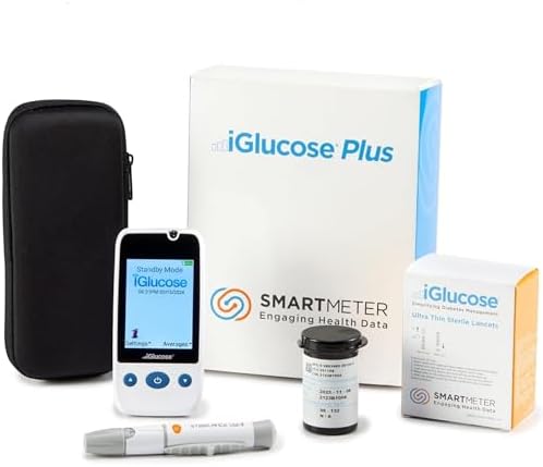 iGlucose Connected Glucose Monitor INCLUDES UNLIMITED STRIPS and LANCETS Cell-enabled and immediately transmits results without the need for pairing, synching, or Wi-Fi and send alerts (SMS, Push, Email) to a Caregiver or the User. Connected Caregiver