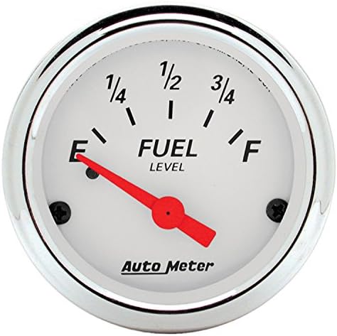 Auto Meter 1315 Arctic White Fuel Level Gauge Auto Meter