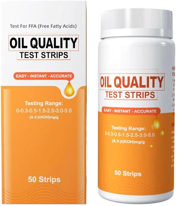 Cooking Oil Quality Test Strips | 100 Test Strips | Free Fatty Acids (FFA) - (A.V.)/(KOH) mg/g Sper Scientific