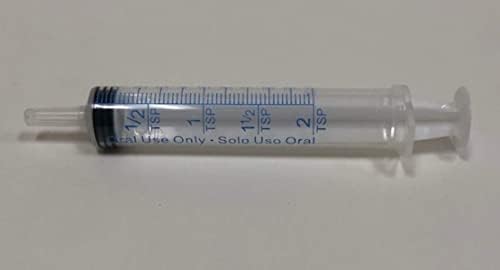 Easy Glide 10ml 10cc Oral Syringe, Sterile, Caps Included, Great for Oral Medicine and Home Care, 100 Count Easy Glide