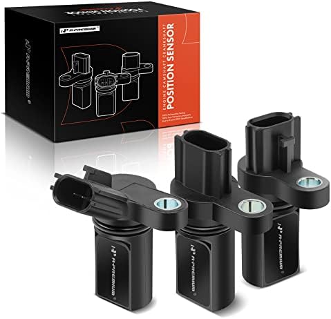 A-Premium Camshaft Crankshaft Position Sensor Compatible with Nissan & Infiniti Vehicles - 3.5L V6 - Altima, Maxima, 350Z, Murano, Quest, FX35, G35, M35 - Set of 3 A-Premium