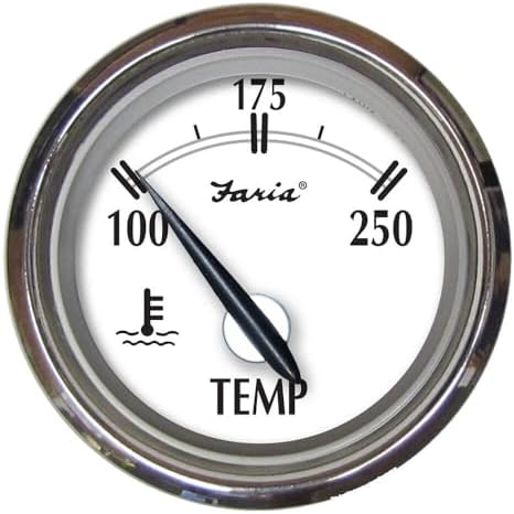 Faria Newport SS 2" Water Temperature Gauge - 100° to 250° F Faria