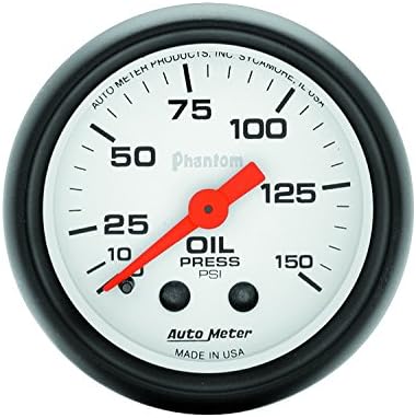 Auto Meter 5723 Phantom Mechanical Oil Pressure Gauge,2.3125 in. Auto Meter