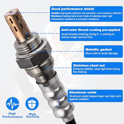 234-4668 213-4229 Oxygen Sensor 4 Pcs Upstream Downstream Compatible with Buick Cadillac Escalade Chevrolet Avalanche Equinox Impala Malibu Silverado Suburban GMC Sierra Yukon Pontiac G6 Yeoflagtrade