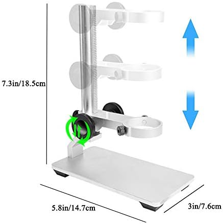 Стабильный алюминиевый стенд для цифрового USB микроскопа, высота регулируется до 18 см Cainda