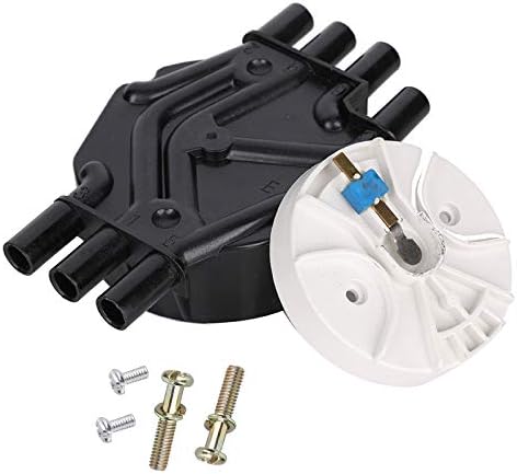 Ignition Distributor Cap and Rotor Kit Compatible with GMC Chevrolet Trucks V6 4.3L Vortec - 1996-2005 Astro Blazer, 1996-2001 Jimmy and more | Replace DR475 DR331 D465 D328A 10452457 10452458 Yikesai