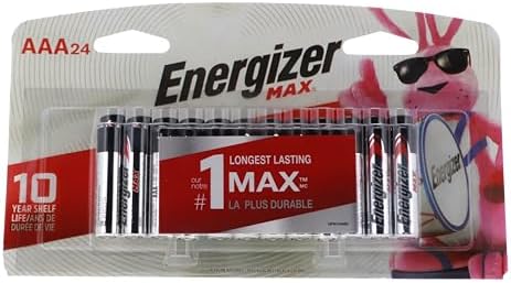 Щелочные батарейки AAA Max Performance, 24 шт., надежная энергия до 10 лет хранения Energizer