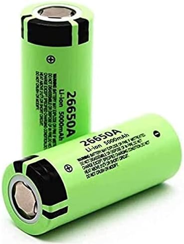 2Pcs 3.7V 5000Mah 2-6-6-5-0 Rechargeable Battery for for flashlights, Power Tools and Other Equipment Svenirven