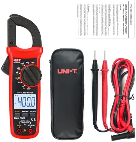 UNI-T UT201R Digital Clamp Meter 4000 Counts Multimeter Auto Range True RMS Clamp Meter DC Current Meter Uni-T