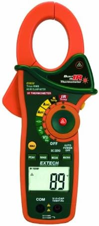 Extech EX830-NISTL True RMS 1000 Amp AC/DC Clamp Meter with Infrared Thermometer and Limited NIST Extech