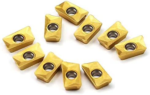 OSCARBIDE Carbide Inserts APKT11T308 Milling Inserts APKT Style Inserts for Face Milling Cutter Alloy Stainless Steel,10 Pieces/Set Oscarbide