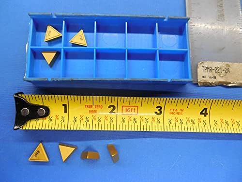 7PCS New VALENITE TPMR-221-2A VN8 TiN Coated Carbide Turning Inserts INDEXABLE M & J Tooling LLC