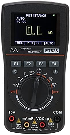 Eujgoov ET828 Oscilloscope Multimeter 1MHz Handheld Digital Display Oscilloscope Multifunction Tester 2.5Msps Eujgoov