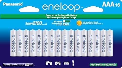 Аккумуляторы Ni-MH AAA eneloop, 16 штук, 2100 циклов, емкость до 800 мАч Panasonic