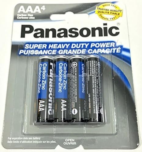 4 аккумулятора AAA Super Heavy Duty 1,5 В Carbon-Zinc, 4 шт. Panasonic